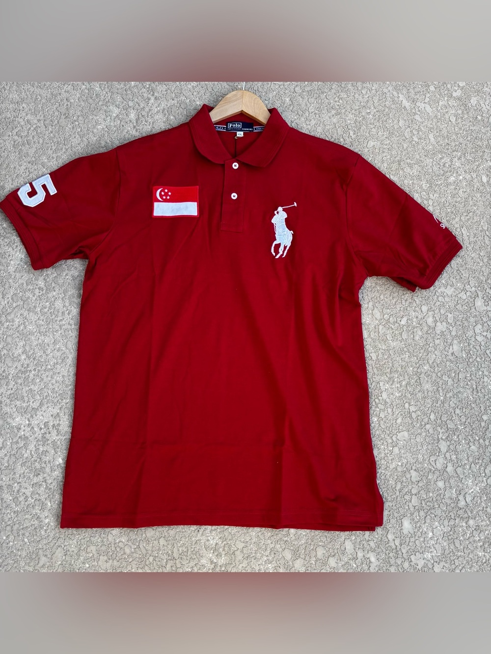 Polo Ralph Lauren Polo Shirt Singapore Big Pony XXL Polo Country Collection Red